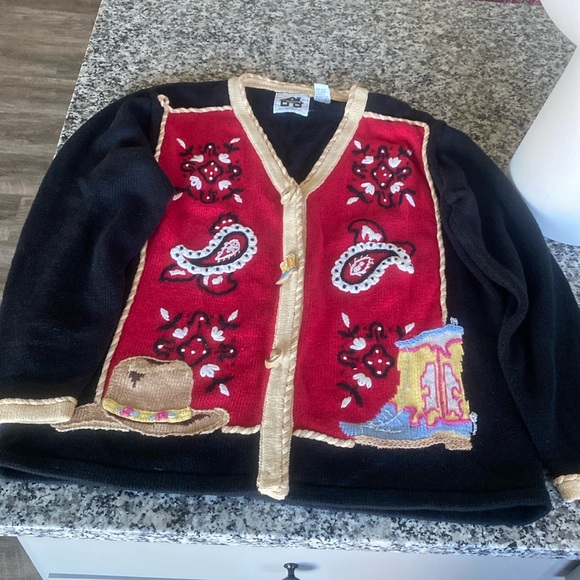 Storybook Knits western knit cardigan